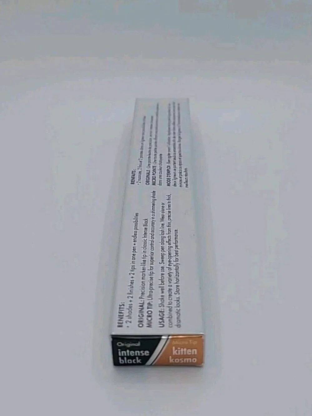 NIB STILA Stay All Day Dual Ended Liquid Eyeliner - Intense Black/Kitten Kosmo